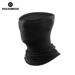 Komin, maska na twarz, termiczny, chusta ROCKBROS wełna, czarny. Czarne chusty damskie ROCKBROS, na zimę, bez wzorów, z materiału. Za 33.99 zł.