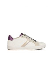 Geox Sneakersy "Blomiee" w kolorze biało-beżowo-fioletowym rozmiar: 39. Białe obuwie sportowe damskie Geox, bez zapięcia. Za 266.45 zł.