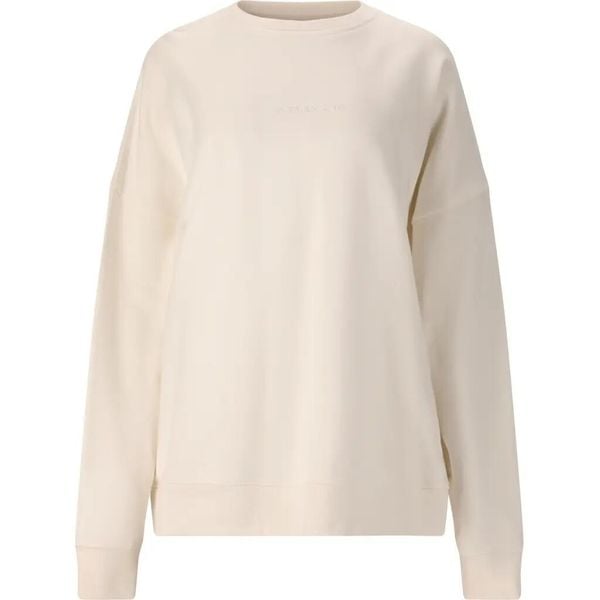 Oversized bluza z okrągłym dekoltem dla kobiet Athlecia Gidon. Szare bluzy damskie Athlecia, uniwersalny, bez wzorów, z bawełny, bez kaptura. Za 223.30 zł.