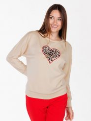 KEY LARGO Bluza "Hunted" w kolorze beżowym rozmiar: L. Brązowe bluzy damskie KEY LARGO, l, bez wzorów, bez kaptura. Za 83.42 zł.
