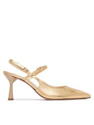 HÖGL Szpilki 1-107911 Złoty. Żółte szpilki damskie Högl, bez wzorów, ze skóry, bez obcasa, na szpilce, bez zapięcia. Za 839.99 zł.