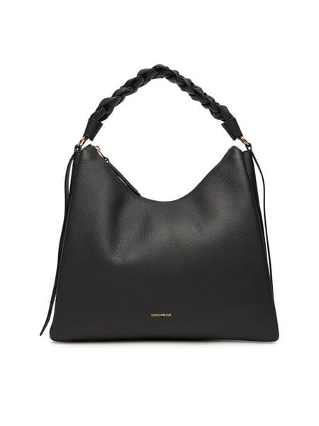 Coccinelle Torba BOHEME GRANA DOUBLE Czarny. Czarne torebki klasyczne damskie Coccinelle, ze skóry, bez dodatków. Za 1,849.00 zł.