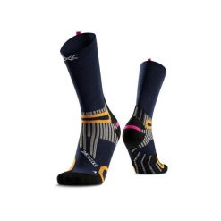 Skarpetki X-Socks Anatomix Merino Crew. Niebieskie skarpetki damskie X Socks, bez wzorów, z wełny. Za 232.50 zł.
