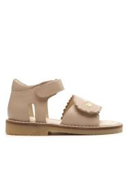 Lasocki Kids Sandały Pepe 9N7225 Beżowy. Brązowe sandały dziewczęce Lasocki Kids, ze skóry, bez obcasa, bez zapięcia. Za 83.99 zł.