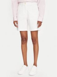 Gant Szorty materiałowe 4020119 Biały Regular Fit. Białe szorty damskie Gant, bez wzorów, z bawełny. Za 259.99 zł.