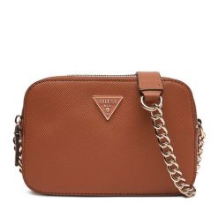 Torebka Guess. Brązowe torebki wieczorowe damskie Guess, z aplikacjami, bez dodatków. Za 379.99 zł.