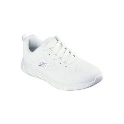 Buty SKECHERS BOBS B FLEX LO COOL EASE Biały. Białe obuwie trekkingowe damskie Skechers, z syntetyku, bez zapięcia. Za 242.99 zł.