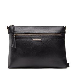 Torebka Geox. Czarne listonoszki damskie Geox, bez wzorów, bez dodatków. Za 319.99 zł.