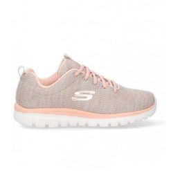 Buty damskie SKECHERS Graceful Twisted Fortune. Brązowe obuwie sportowe damskie Skechers, bez zapięcia, na fitness i siłownię. Za 199.99 zł.