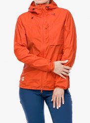 Kurtka trekkingowa damska Fjallraven High Coast Wind Jacket. Brązowe kurtki damskie Fjällräven, l, bez wzorów, z bawełny, bez kaptura. Za 932.60 zł.