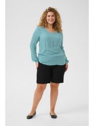 KAFFE curve Bluzka w kolorze pomarańczowym rozmiar: 50. Czerwone bluzki damskie KAFFE curve, bez wzorów, z wiskozy, bez kołnierzyka, bez ramiączek. Za 82.64 zł.