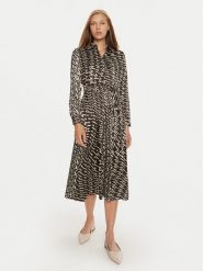 Marella Sukienka koszulowa Gary 2423226082 Brązowy Regular Fit. Brązowe sukienki damskie Marella, bez wzorów, z syntetyku, bez ramiączek. Za 649.99 zł.