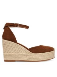 BOSS Espadryle Madeira 50563452 Brązowy. Brązowe espadryle damskie Boss, bez wzorów, ze skóry, bez obcasa. Za 799.99 zł.