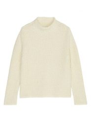 Marc O´Polo Sweter w kolorze kremowym rozmiar: L. Brązowe swetry klasyczne damskie l, z bawełny, bez kołnierzyka. Za 184.46 zł.