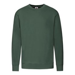Lekka Bluza Rozpinana Unisex Dla Dorosłych. Czarne bluzy damskie Fruit of the Loom, l, bez wzorów, z bawełny, z kapturem. Za 77.99 zł.