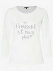 More & More Koszulka w kolorze białym rozmiar: 44. Białe koszulki damskie More & More, bez wzorów, z bawełny, bez kołnierzyka, bez ramiączek. Za 60.99 zł.