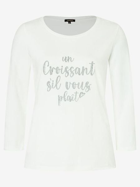 More & More Koszulka w kolorze białym rozmiar: 44. Białe koszulki damskie More & More, bez wzorów, z bawełny, bez kołnierzyka, bez ramiączek. Za 60.99 zł.