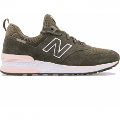 New Balance WS574EO. Brązowe obuwie sportowe damskie New Balance, z materiału. W wyprzedaży za 279.99 zł.