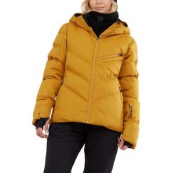 Damska kurtka narciarska Fundango Elyra Padded. Brązowe kurtki sportowe damskie FUNDANGO, na zimę, m, bez wzorów, bez kaptura. Za 589.90 zł.