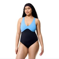 Strój kąpielowy damski Speedo Sculpture Butterfly Back. Czarne stroje jednoczęściowe Speedo, bez wzorów. Za 339.99 zł.