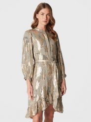 Bruuns Bazaar Sukienka koktajlowa Hollyhock Costes BBW3058 Zielony Regular Fit. Zielone sukienki damskie Bruuns Bazaar, bez wzorów, wizytowe, bez ramiączek. Za 1,119.00 zł.