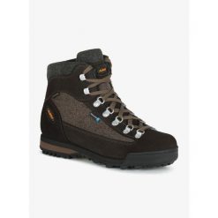 Buty trekkingowe damskie AKU Ultra Light Warm GTX. Brązowe obuwie trekkingowe damskie Aku, bez zapięcia. Za 797.99 zł.