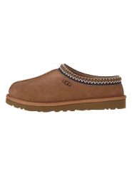 UGG Skórzane kapcie "Tasman" w kolorze jasnobrązowym rozmiar: 42. Brązowe kapcie damskie Ugg, ze skóry. Za 461.21 zł.