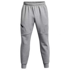 Spodnie Joggery Under Armour Unstoppable Flc Damskie. Szare spodnie sportowe damskie Under Armour, m, bez wzorów, na fitness i siłownię. Za 417.40 zł.