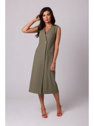 Be Wear Sukienka w kolorze oliwkowym rozmiar: M. Brązowe sukienki damskie Be Wear, bez wzorów, bez ramiączek. Za 171.68 zł.