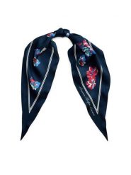 LAUREN RALPH LAUREN Chusta 454P14494001 Granatowy. Niebieskie chusty damskie Lauren Ralph Lauren, bez wzorów, z jedwabiu. Za 379.99 zł.