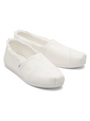 TOMS Espadryle w kolorze białym rozmiar: 42,5. Białe espadryle damskie TOMS, bez wzorów, bez obcasa. Za 119.95 zł.
