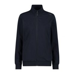 Damska bluza dresowa CMP. Niebieskie bluzy damskie CMP, bez wzorów, z dresówki, bez kaptura. Za 266.55 zł.