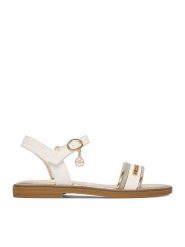 Guess Sandały CEO-CS6701-05 Biały. Białe sandały dziewczęce Guess, ze skóry, bez obcasa, bez zapięcia. Za 179.99 zł.