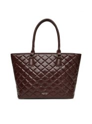 Nine West Torebka CEO-LINDA-LA374-4064 Brązowy. Brązowe shopper bag Nine West, bez wzorów, z materiału, bez dodatków. Za 249.99 zł.