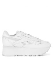 Reebok Sneakersy Classic Leather Triple Lift 100201089 Biały. Białe obuwie sportowe damskie Reebok, ze skóry, bez zapięcia. Za 303.00 zł.