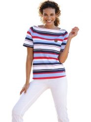 WITT WEIDEN Koszulka ze wzorem rozmiar: 38. Koszulki damskie WITT WEIDEN, bez wzorów, bez kołnierzyka, bez ramiączek. Za 37.21 zł.