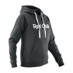 Bluza z kapturem z pełnym zamkiem błyskawicznym Red Chili Me Corporate. Czarne bluzy damskie RED CHILI, xs, bez wzorów, z bawełny, z kapturem. Za 416.60 zł.