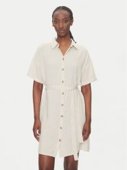 Vero Moda Sukienka koszulowa Thea 10333791 Beżowy Loose Fit. Brązowe sukienki damskie Vero Moda, bez wzorów, z wiskozy, bez ramiączek. Za 139.99 zł.