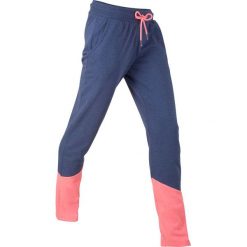 Spodnie dresowe, długie, z kolekcji Maite Kelly, Level 1 bonprix kobaltowo-łososiowy neonowy melanż. Niebieskie spodnie dresowe damskie bonprix, melanż, z dresówki. Za 74.99 zł.
