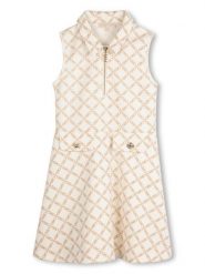 Michael Kors Sukienka codzienna R30300 D Beżowy Regular Fit. Brązowe sukienki dziewczęce Michael Kors, bez wzorów, z syntetyku, bez ramiączek, proste. Za 329.99 zł.