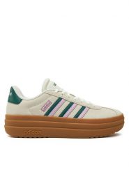 Adidas Sneakersy VL Court Bold JI1788 Beżowy. Brązowe obuwie sportowe damskie Adidas, ze skóry, bez zapięcia. Za 249.99 zł.