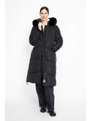 ASSUILI Płaszcz pikowany w kolorze czarnym rozmiar: 42. Czarne płaszcze damskie Assuili, bez wzorów, bez kaptura. Za 339.99 zł.