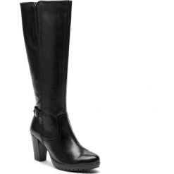 Kozaki TAMARIS - 1-25536-21 Black 001. Czarne kozaki damskie Tamaris, z materiału. W wyprzedaży za 319.00 zł.
