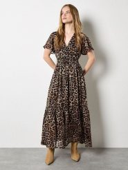 Apricot Sukienka w kolorze beżowo-jasnobrązowym rozmiar: L. Brązowe sukienki damskie Apricot, bez wzorów, bez ramiączek. Za 104.99 zł.