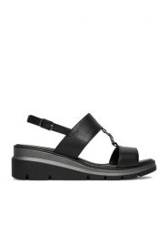 Lasocki Sandały CEO-EST-ETNA-03 Czarny. Czarne sandały damskie Lasocki, bez wzorów, ze skóry, bez obcasa, na koturnie, bez zapięcia. Za 179.99 zł.
