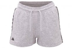 Spodenki treningowe damskie Kappa Irisha. Szare spodenki sportowe damskie Kappa, na lato, l, bez wzorów, z bawełny, na fitness i siłownię. Za 39.90 zł.