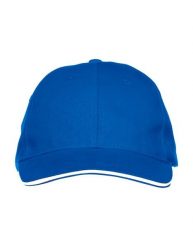 Clique czapka Davis z 6 paneli z bawełnianego twillu – royal blue. Niebieskie czapki damskie CLIQUE, bez wzorów, z bawełny. Za 77.77 zł.