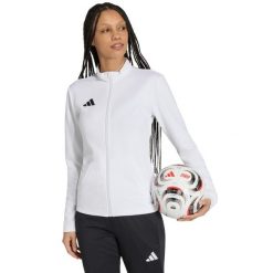 Bluza damska adidas Entrada 26 Track. Białe bluzy damskie Adidas, bez wzorów, z poliesteru, bez kaptura. Za 121.99 zł.