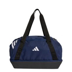 Torba Tiro Duffle Bag Small With Bottom Compartment. Białe torby sportowe Adidas, bez wzorów. Za 115.99 zł.