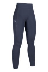 Damskie legginsy jeździeckie z pełną przyczepnością HKM Alice. Niebieskie legginsy damskie HKM, s, bez wzorów, z materiału. Za 331.75 zł.